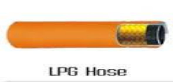 Super Hose LPG Hose Single Wire Braided – LPG Safe Single Steel Wire Braided Rubber Hose with High Pressure and Abrasion Resistance, Certified for Gas Transfer
